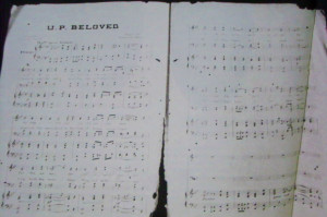 The UP Beloved Song piano notes